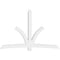 Ekena Millwork Davenport Architectural Grade PVC Gable Bracket, 108"W x 72"H x 6"D x 6"F, 16/12 Pitch GBP108X72X0606DAV00 - alternate 4